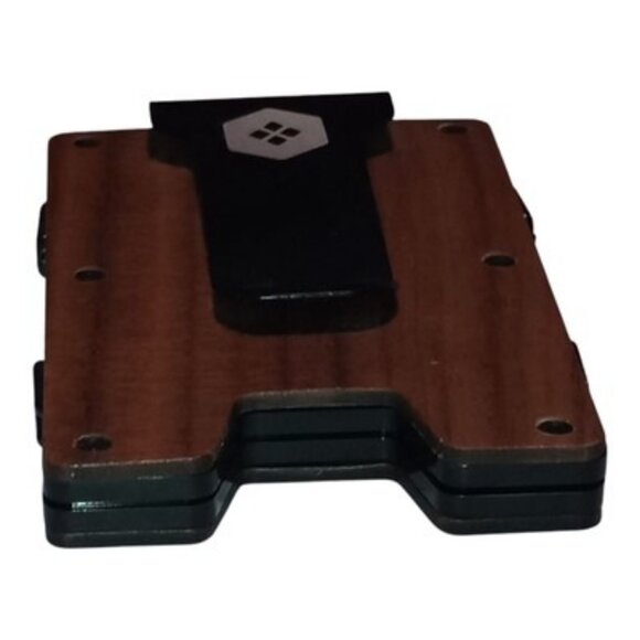 Sorax Minimalist Slim Wallet RFID Blocking Faux Wood - Picture 5 of 16